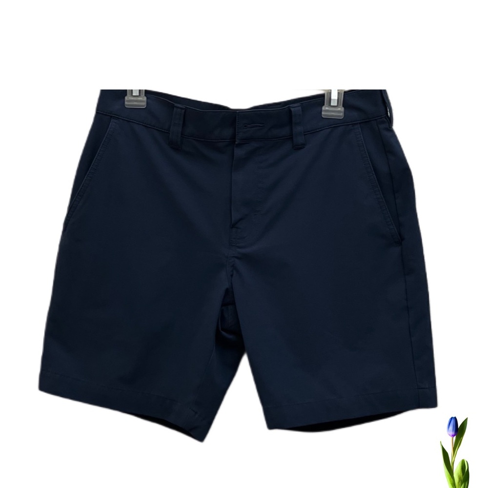 Travis Mathew Navy Flat-Front Performance Shorts